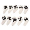 10pcs set PU Waterproof Golf Club Iron Cover Fine Sewing