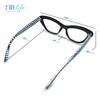 Black Polka Dot Cat Eye Reading Glasses for Women with