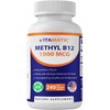 엽산이 포함된 비타민 메틸 B12 1000 mcg, 240회분, 1개 Folic
