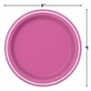 Hot Pink Thin Stripes Round Dinner Plates - 9" I