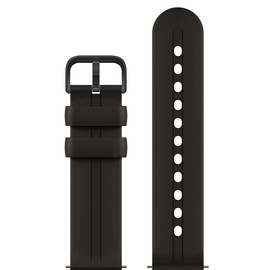 Gabb Watch Style Band - Kids Watch Band Replacement, Flexible, Waterproof Soft Silicone for All Watches, Easily Adjustable, Sweatproof and High-Performance Silicone (Raven Black)