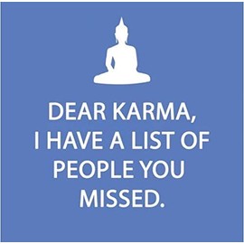 Set of 20 Individual Decoupage Paper Party Napkins Dear Karma Watercolor Decor Luncheon Beverage Napkin for a Birthday, Holiday, Wedding, Cocktail Party