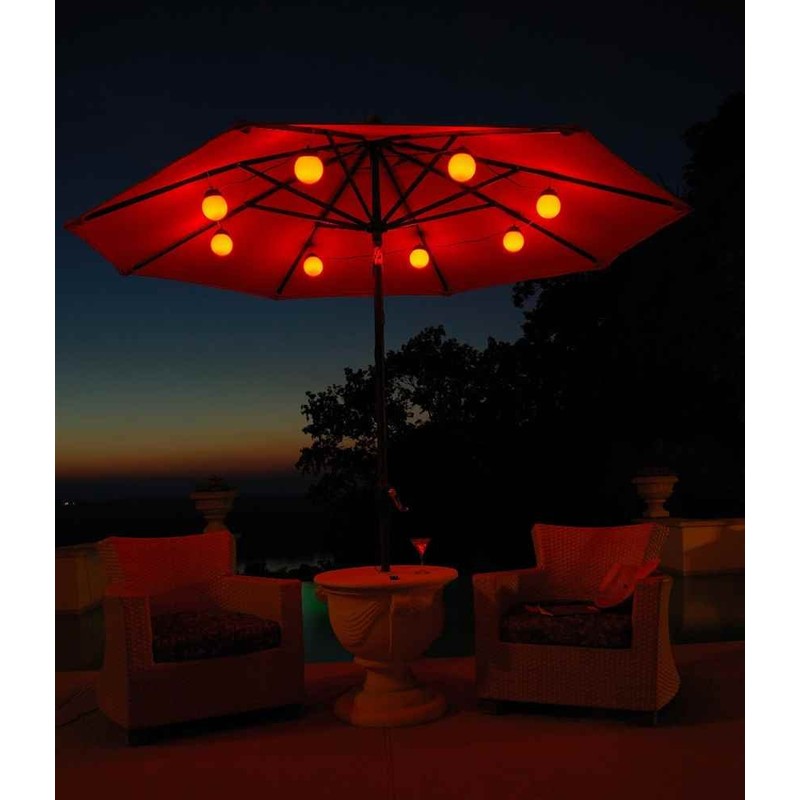 Patio Living Concepts8 Globe Color Changing Umbrella Light