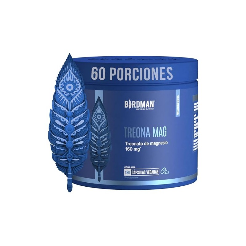 Birdman Treonato de Magnesio 160 mg | Sin Aditivos, Sin