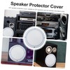 Operitacx 2Pcs Durable Speaker Covers White Audio Speaker Mesh Protective