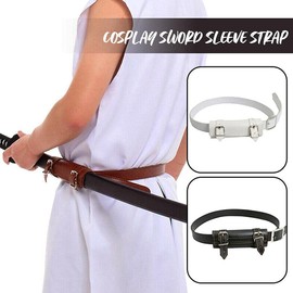 Sword Bag Belt Adjustable Sword Carry Bag Waistband Strap for Cosplay Anime Costume Medieval Rapier Cross Lacing Holder Belt