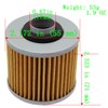 Cyleto Filtro de aceite para YAMAHA XVS1100 V-STAR 1100 CLASSIC