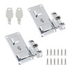 T Tulead 2 Pcs Padlock Hasp Cabinet Latch Lock, Locking