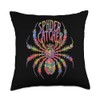 Rainbow Spider Tarantula Colorful Spider Web Costume Shirt Throw Pillow