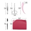 UNI-RHYTHM 4-Piece Eyebrow Shaping Tool Set, Eyebrow Trimmer，Beauty Scissors，Eyebrow Clippers，Eyebrow