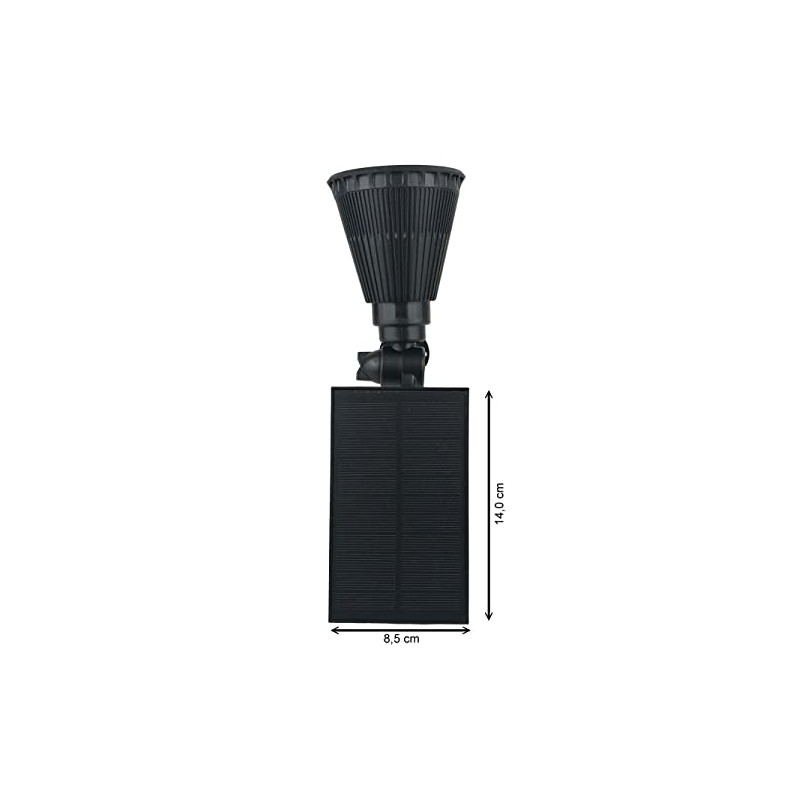LICHT DISCOUNT SW6064 LED Solar Garden Light 3000 K Warm