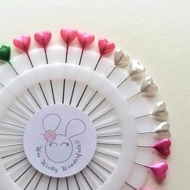 Sewing Pin Set - Heart Pins
