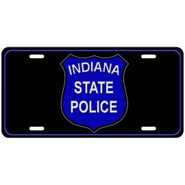 Indiana State Police Aluminum flat novelty car license plate