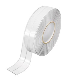 Narrow Clear Caulk Tape, Transparent Caulking Sealing Strip, Waterproof Self Adhesive Sealant Tapes for Toilet, Bathroom, Sink, Bathtub, Floor (Width 22mm)