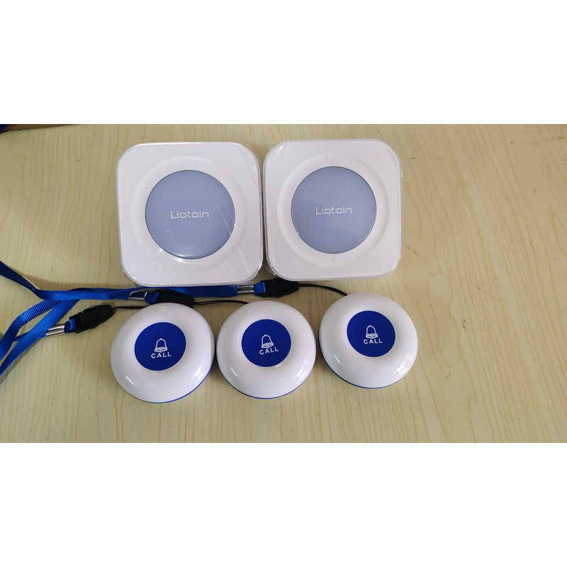 LIOTOIN Caregiver Pager Wireless Call Button for Elderly Nurse Alert