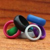 SayitBands.com Mens Blue Silicone Ring Size 10