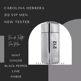 Carolina Herrera 212 VIP MEN Carolina Herrera Cologne EDT 3.3 / 3.4 oz Spray NEW TESTER