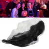 Black and White Short Wavy Wig Women Cosplay Party Shoulder