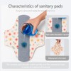 AIO Compresas menstruales de tela reutilizables y lavables, 5 unidades,