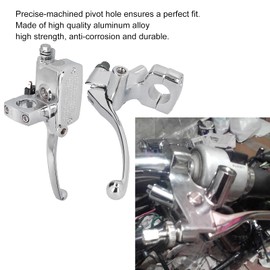 Akozon Pack of 2 Motorcycle Clutch Brake Lever, Clutch Lever Master Brake Cylinder, 1 Inch Motorcycle Front Master Brake Cylinder, Universal Hydraulic Brake Master Cylinder Motorcycle Brake Lever