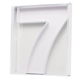 QRQR QRQR 15.7Inch Cardboard Charcuterie Board Number Paper Mache Cut Out Food Sweet Container Tray With Clear Cover (number7)