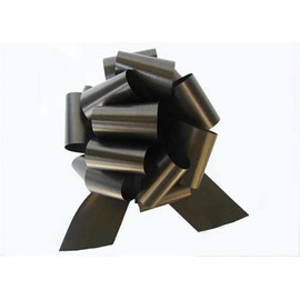8" Large Black Pull Bow (10 Pieces)