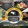Camping Stove, 2 Burner Propane Stove With Grill,17,000 BTU Camp