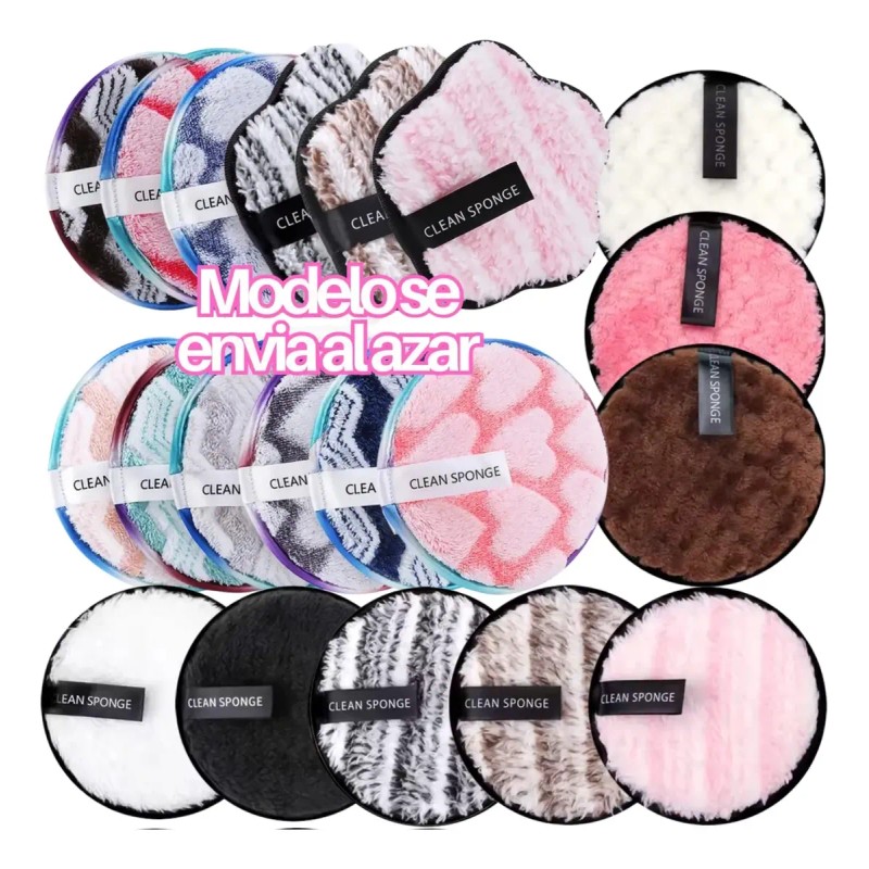 Cosmetiquera Transparente Brocha Esponja Maquillaje 18pzs