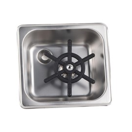 Mumusuki Kitchen Sink Glass Rinser, Stainless Steel Cup Washing Machine Automatic Rinser Pitcher Steaming Pitcher Washer Cleaner for Hotel Coffee Milk Tea Cup