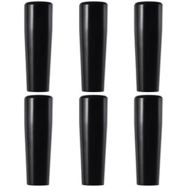 Chciyich 6 PCS Plastic Beer Tap Handle - Short Black Keg Tap Handle for Kegerator Beer Faucet, Draft Beer Tap Handles Fits Standard American 3/8'' Thread