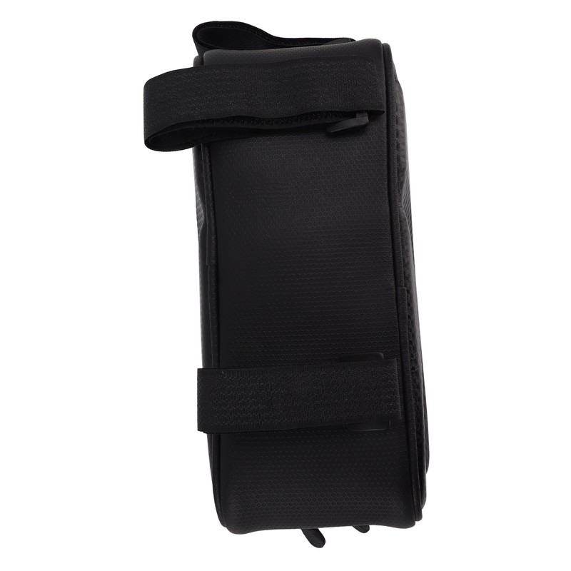Bike Phone Mount Bag Large Capacity Waterproof Carbon Pattern PU