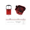 texikuto konpakutoraibubaketu 2 moneymaking Water Bucket (Red/konpakutoraibubaketu 2)
