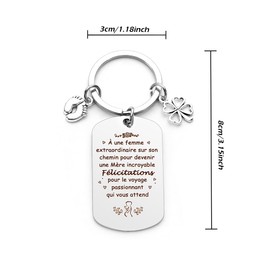 Geschenk für werdende Mütter, Schlüsselanhänger, Mutter, Geschenk für Schwangere, Geschenk für werdende Mütter, Geschenk für werdende Mütter, nach der Geburt, Geschenk für zukünftige Eltern, Geschenk