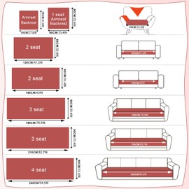 VClife Boho Couch Cover Cotton Linen Tufted Sofa Cover with Tassel, Dog Couch Cover for 3 Cushion Couch Sofa Non Slip Sofa Cover for Living Room, 35.4x70.9 inch