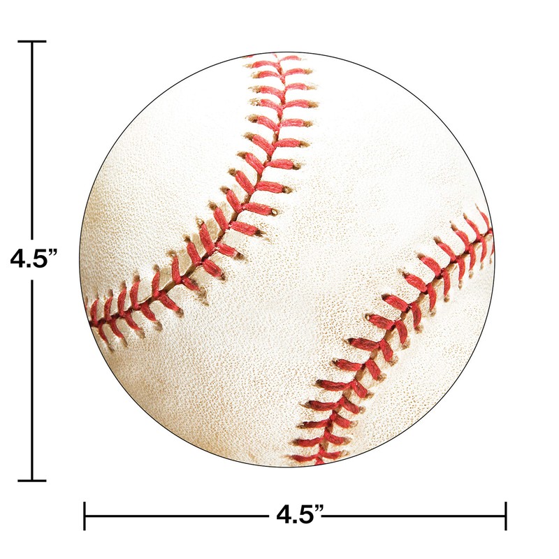 Creative Converting Sports Fanatic Baseball Postcard Invitation, 5 x 8.5-Inches,