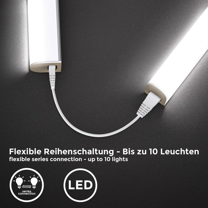 B.K.Licht - LED Strip with On/Off Switch, Neutral White Light