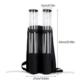 6L Dual Drink Dispenser, Beverage Dispenser Bags with Hose Portable Wine Dispenser 3+3 Liter for Restaurants Bars Parties Nightclubs