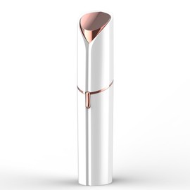 Facial Hair Remover Round Head Incisive ABS Housing Portable Rechargeable Women's Electric Face Razor White