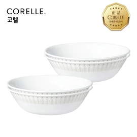 Corel glam green cotton ware (large) 4P set / 코렐 글램그린 면기(대) 4P 세트