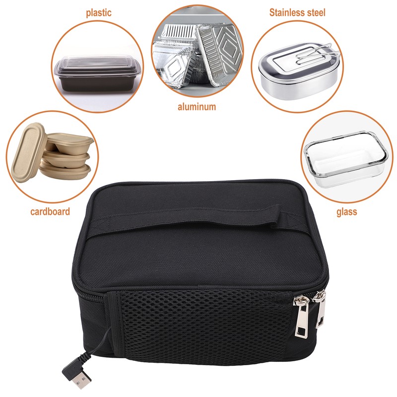 Portable Oven, 5V 9W Car Electric Food Warmer Mini Personal