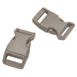 15 Stück Gebogene Seite Quick Release Kunststoff Schnallen für Paracord Armbänder Verschluss/Tier Halsband 15 mm (5/20,3 cm) Gurtband/Rucksackgurte Brow