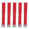 5Pcs Saw Bit Set FlatTooth Diamond Particles Red Coated Drill