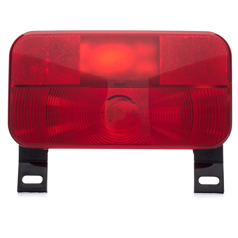 Lumitronics Red Surface Mount Light, License Bracket and License Light,