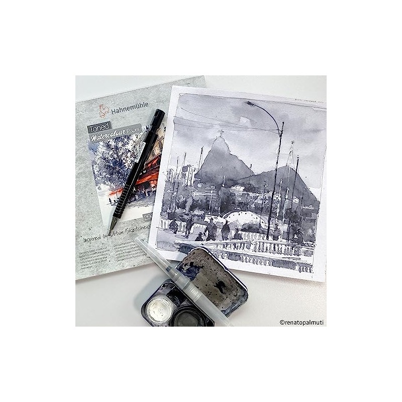 Toned Grey Watercolour 200gsm A4 20 Sheets