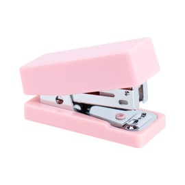 Buqoo Pink Mini Stapler Small Cute Office Stapler for Desk 24/6 N 12 Sheets Capacity Effortless Desktop Staplers Standard for School and Desk Supplies