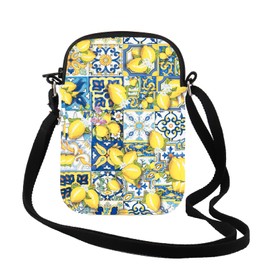Italian Islands Gift Positano Delicious Italian Lemons Fresh Crossbody Bag Southern Italy Travel Messenger Bag (Lemons Cr UK)