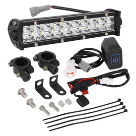 AUTOVIC Motorcycle Light Bar Kit, Universal 60W Motocross Light Bar Kit with Mounting Brackets and Switch for CRF250F CRF110 TTR110 YZF450 Fits Most 7/8" Handlebars
