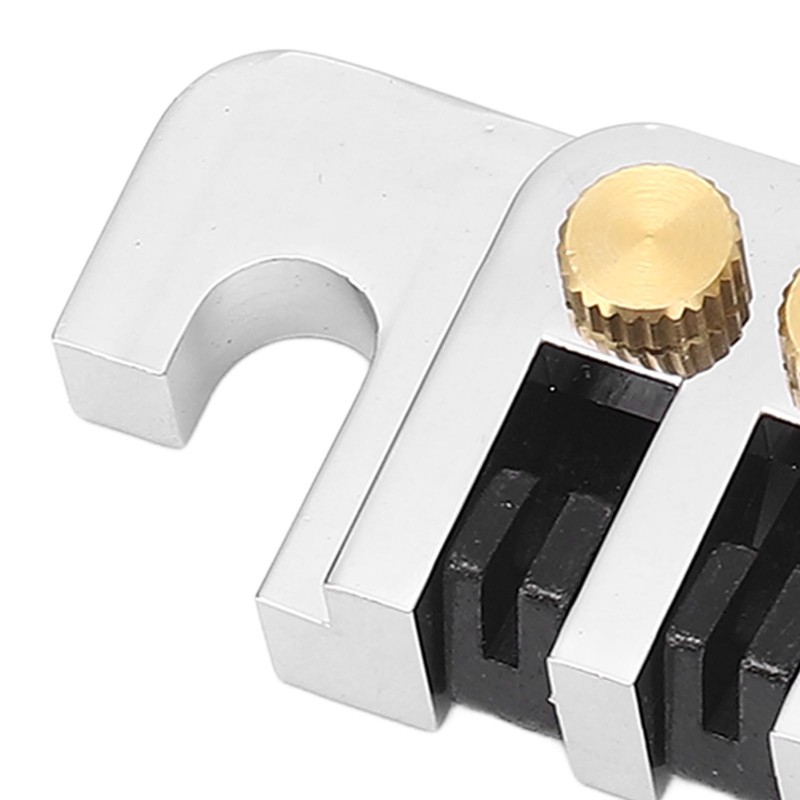 Guitar Bridge Tailpiece Reversible Wrap Around Saddle Bridge Stop Tailpiece