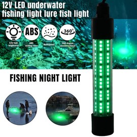 13W LED Fish Trap Light, Waterproof, High Brightness Beads, 5m Wire, High Heat Dissipation, Ideal for Fishing, Attracting Fish in Freshwater & Saltwater - Color: BFVV-GREEN