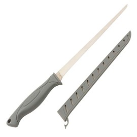 Smith’s 9” Lawaia Flex Fillet Knife | 400 Series Stainless Steel Blade | Non-Slip Grip Handle | Protective Sheath | Curved Fillet Knife | Salmon, Tuna | Fishing & Hunting Knife